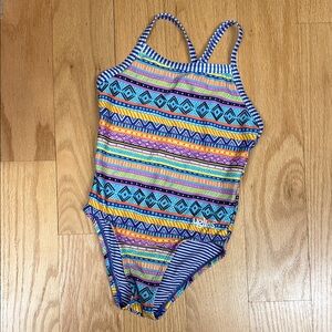 Dolphin Uglies Colorful Geometric Kids Swim One Piece